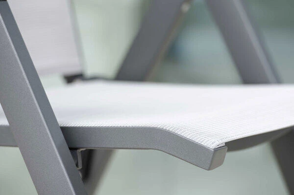 STERN New Top Esstischgarnitur, Anthrazit, Alu / Glas / Textil, Ausziehtisch 180/240x100cm, 4 Stapel-, 2 Klappsessel 12 STERN New Top Esstischgarnitur, Anthrazit, Alu / Glas / Textil, Ausziehtisch 180/240x100cm, 4 Stapel-, 2 Klappsessel – Bild 12