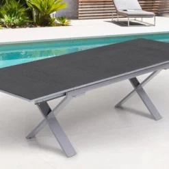 KETTLER BasicPlus Esstischgarnitur, Silber / Anthrazit, Alu / Spraystone / Textil, Tisch 180/280x100cm, 10 Stapelsessel 14 KETTLER BasicPlus Esstischgarnitur, Silber / Anthrazit, Alu / Spraystone / Textil, Tisch 180/280x100cm, 10 Stapelsessel -Günstiges Garten Perle Geschäft 23012 3.jpg