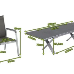 KETTLER BasicPlus Esstischgarnitur, Silber / Anthrazit, Alu / Spraystone / Textil, Tisch 180/280x100cm, 10 Stapelsessel 16 KETTLER BasicPlus Esstischgarnitur, Silber / Anthrazit, Alu / Spraystone / Textil, Tisch 180/280x100cm, 10 Stapelsessel -Günstiges Garten Perle Geschäft 23012 5.jpg