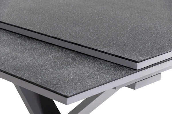 KETTLER BasicPlus Esstischgarnitur, Silber / Anthrazit, Alu / Spraystone / Textil, Tisch 180/280x100cm, 10 Stapelsessel 8 KETTLER BasicPlus Esstischgarnitur, Silber / Anthrazit, Alu / Spraystone / Textil, Tisch 180/280x100cm, 10 Stapelsessel – Bild 8