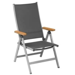 KETTLER Granada Esstischgarnitur, Silber / Anthrazit, Alu / HPL / Teak, Tisch 180/280x100cm, 8 Stapelsessel, 2 Multipo -Günstiges Garten Perle Geschäft 23057 2.jpg