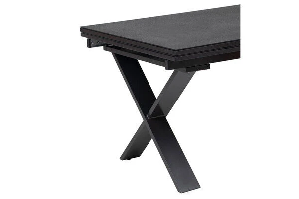 KETTLER Altura Esstischgarnitur, Anthrazit, Alu / Spraystone / Textil, Tisch 180/280x100cm, 6 Multipositionssessel 10 KETTLER Altura Esstischgarnitur, Anthrazit, Alu / Spraystone / Textil, Tisch 180/280x100cm, 6 Multipositionssessel – Bild 10