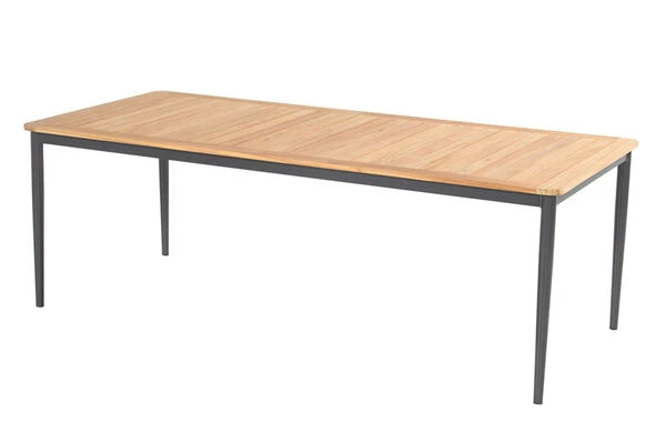 HARTMAN Silencio / Primo Sitzgruppe, Xerix/natur, Alu/Teak, 8 Multipo, 220x100cm, FSC-Teak Tischplatte 2 HARTMAN Silencio / Primo Sitzgruppe, Xerix/natur, Alu/Teak, 8 Multipo, 220x100cm, FSC-Teak Tischplatte – Bild 2