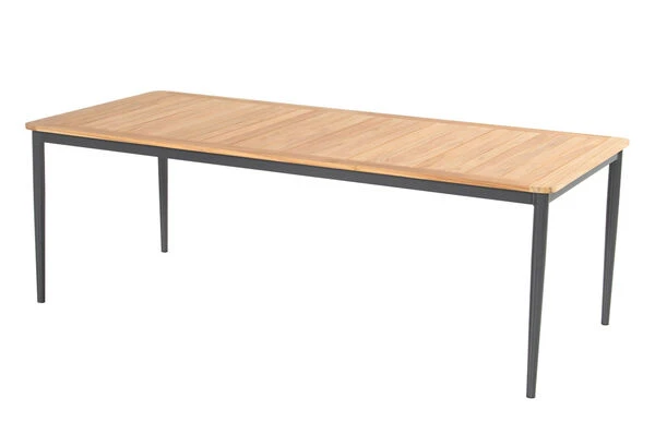 HARTMAN Silencio / Primo Sitzgruppe, Xerix/natur, Alu/Teak, 8 Multipo, 220x100cm, FSC-Teak Armlehnen 2 HARTMAN Silencio / Primo Sitzgruppe, Xerix/natur, Alu/Teak, 8 Multipo, 220x100cm, FSC-Teak Armlehnen – Bild 2