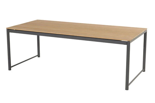 HARTMAN Fontaine Sitzgruppe, Anthrazit/charcoal, Alu/Teak, 8 Dining Sessel, 220x100cm 2 HARTMAN Fontaine Sitzgruppe, Anthrazit/charcoal, Alu/Teak, 8 Dining Sessel, 220x100cm – Bild 2