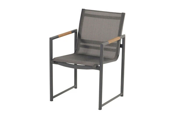 HARTMAN Fontaine Sitzgruppe, Anthrazit/charcoal, Alu/Teak, 8 Dining Sessel, 220x100cm 3 HARTMAN Fontaine Sitzgruppe, Anthrazit/charcoal, Alu/Teak, 8 Dining Sessel, 220x100cm – Bild 3