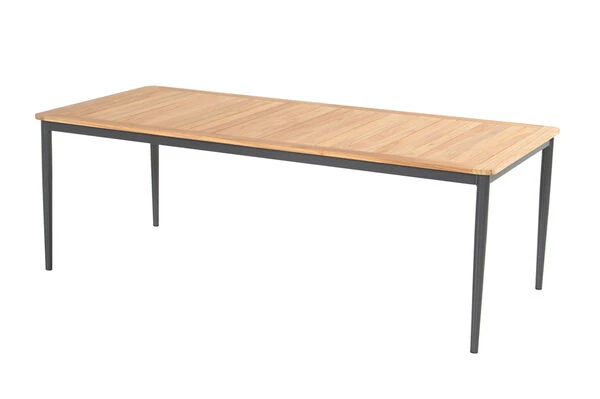 HARTMAN Silencio / Aruba Sitzgruppe, Xerix/natur, Alu/Teak, 8 Dining Sessel, 220x100cm, FSC-Teak Armlehnen 2 HARTMAN Silencio / Aruba Sitzgruppe, Xerix/natur, Alu/Teak, 8 Dining Sessel, 220x100cm, FSC-Teak Armlehnen – Bild 2
