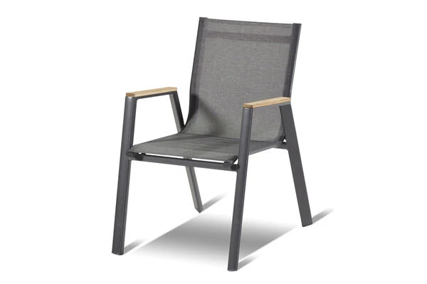 HARTMAN Silencio / Aruba Sitzgruppe, Xerix/natur, Alu/Teak, 8 Dining Sessel, 220x100cm, FSC-Teak Armlehnen 3 HARTMAN Silencio / Aruba Sitzgruppe, Xerix/natur, Alu/Teak, 8 Dining Sessel, 220x100cm, FSC-Teak Armlehnen – Bild 3