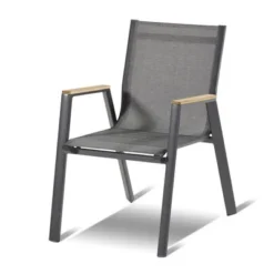 HARTMAN Silencio / Aruba Sitzgruppe, Xerix/natur, Alu/Teak, 8 Dining Sessel, 160/220x90cm, FSC-Teak Armlehnen -Günstiges Garten Perle Geschäft 23226 3.jpg