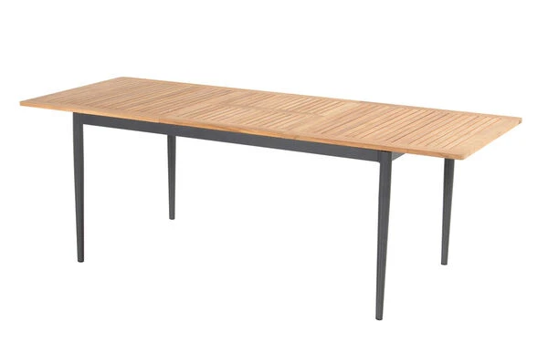 HARTMAN Silencio / RaffaeloSitzgruppe, Xerix/natur, Alu/Teak, 8 Multipo, 160/220x90cm, FSC-Teak Armlehnen 2 HARTMAN Silencio / RaffaeloSitzgruppe, Xerix/natur, Alu/Teak, 8 Multipo, 160/220x90cm, FSC-Teak Armlehnen – Bild 2