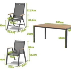 HARTMAN Aruba Sitzgruppe, Xerix/natur, Alu/Teak, 2 Dining Sessel, 4 Multipo, 160x90cm, FSC-Teak Armlehnen -Günstiges Garten Perle Geschäft 23310 mass.jpg