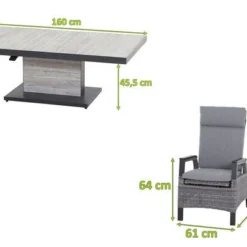 SIENA GARDEN Solea/Bellani Dining Set, Anthrazit/grau/blau, Alu/Gardino®-Geflecht/Keramik, 160 X 90 X 50-72cm, Inkl. 4 Diningsessel, Stufenlos Verstellbar 23 SIENA GARDEN Solea/Bellani Dining Set, Anthrazit/grau/blau, Alu/Gardino®-Geflecht/Keramik, 160 X 90 X 50-72cm, Inkl. 4 Diningsessel, Stufenlos Verstellbar -Günstiges Garten Perle Geschäft 23749 05.jpg