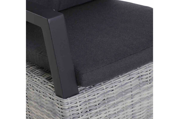 SIENA GARDEN Corido/Bellani Dining Set, Anthrazit/grau, Keramik/Geflecht/Alu, 140 X 85 X 50-72cm, Inkl. 4 Diningsessel 7 SIENA GARDEN Corido/Bellani Dining Set, Anthrazit/grau, Keramik/Geflecht/Alu, 140 X 85 X 50-72cm, Inkl. 4 Diningsessel – Bild 7