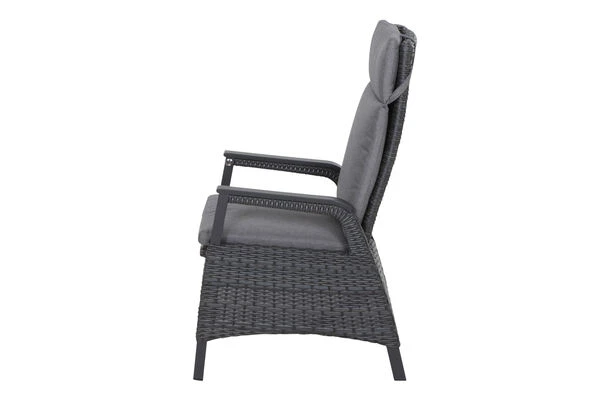 SIENA GARDEN Tirana/Solea Dining Set, Anthrazit/blau, Alu/Gardino®-Geflecht/Keramik, 205-265 X 103 X 76 Cm, Inkl. 6 Diningsessel, Stufenlos Verstellbar 4 SIENA GARDEN Tirana/Solea Dining Set, Anthrazit/blau, Alu/Gardino®-Geflecht/Keramik, 205-265 X 103 X 76 Cm, Inkl. 6 Diningsessel, Stufenlos Verstellbar – Bild 4