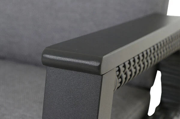 SIENA GARDEN Tirana/Solea Dining Set, Anthrazit/blau, Alu/Gardino®-Geflecht/Keramik, 205-265 X 103 X 76 Cm, Inkl. 6 Diningsessel, Stufenlos Verstellbar 9 SIENA GARDEN Tirana/Solea Dining Set, Anthrazit/blau, Alu/Gardino®-Geflecht/Keramik, 205-265 X 103 X 76 Cm, Inkl. 6 Diningsessel, Stufenlos Verstellbar – Bild 9