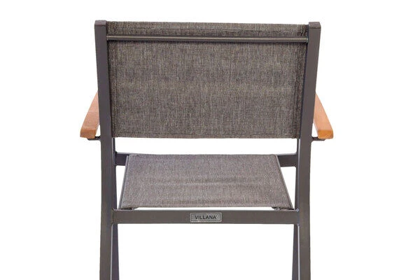 VILLANA Esstischgarnitur, Anthrazit/grau, Alu/ FSC-Akazienholz, Ausziehtisch 150/200 Cm, 6 Stapelstühle 19 VILLANA Esstischgarnitur, Anthrazit/grau, Alu/ FSC-Akazienholz, Ausziehtisch 150/200 Cm, 6 Stapelstühle – Bild 19