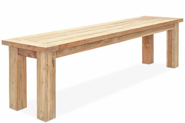 OUTFLEXX Sitzbank, Natur, Recyceltes SLVK-Teakholz, 170 X 40 X 45 Cm 1 OUTFLEXX Sitzbank, Natur, Recyceltes SLVK-Teakholz, 170 X 40 X 45 Cm