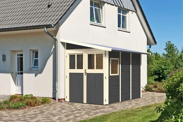 KARIBU Gartenhaus Wandlitz, Fichtenholz 19 Mm, Pultdach 2 KARIBU Gartenhaus Wandlitz, Fichtenholz 19 Mm, Pultdach – Bild 2