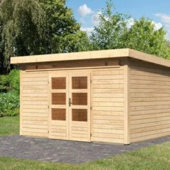 KARIBU Gartenhaus Kandern 9, Fichtenholz 28 Mm, Naturbelassen, Ca. 10,8 M² 3 KARIBU Gartenhaus Kandern 9, Fichtenholz 28 Mm, Naturbelassen, Ca. 10,8 M² -Günstiges Garten Perle Geschäft 2 18012.jpg