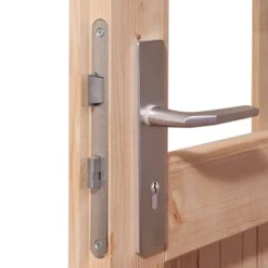 KARIBU Gartenhaus Kastorf 7, Naturbelassen, Fichtenholz 28mm, 702 X 244 X 222 Cm, Flachdach, Anbau 3,2m 11 KARIBU Gartenhaus Kastorf 7, Naturbelassen, Fichtenholz 28mm, 702 X 244 X 222 Cm, Flachdach, Anbau 3,2m -Günstiges Garten Perle Geschäft 30467 3 03.jpg