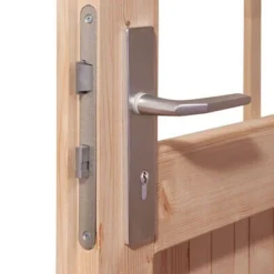 KARIBU Gartenhaus Theres 7, Naturbelassen, Fichtenholz 28mm, 947 X 304 X 250 Cm, Satteldach, 2 Dachausbauelemente -Günstiges Garten Perle Geschäft 30472 3 04.jpg