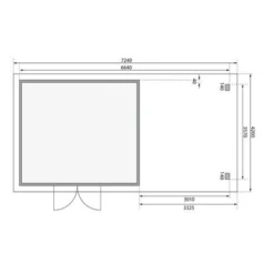 KARIBU Gartenhaus Northeim 5, Naturbelassen, Fichtenholz 40mm, 724 X 369 X 229 Cm, Pultdach, Anbau 3m Mit Rückwand 15 KARIBU Gartenhaus Northeim 5, Naturbelassen, Fichtenholz 40mm, 724 X 369 X 229 Cm, Pultdach, Anbau 3m Mit Rückwand -Günstiges Garten Perle Geschäft 30561 5 06.jpg