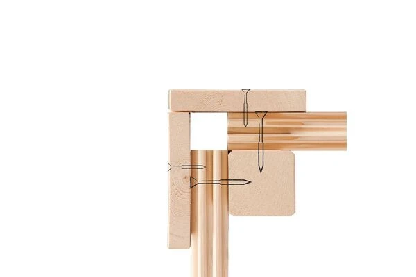 KARIBU Gartenhaus Northeim 5, Naturbelassen, Fichtenholz 40mm, 724 X 369 X 229 Cm, Pultdach, Anbau 3m Mit Rückwand 7 KARIBU Gartenhaus Northeim 5, Naturbelassen, Fichtenholz 40mm, 724 X 369 X 229 Cm, Pultdach, Anbau 3m Mit Rückwand – Bild 7