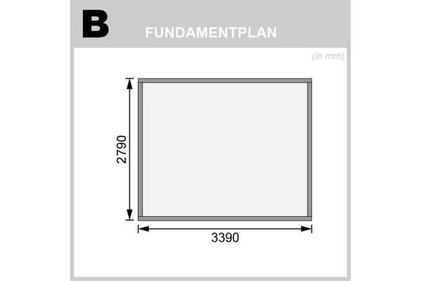 KARIBU Gartenhaus Bastrup 7, Anthrazit, Fichtenholz 28mm, 357 X 297 X 222 Cm, Pultdach, Eco Doppelflügeltür 7 KARIBU Gartenhaus Bastrup 7, Anthrazit, Fichtenholz 28mm, 357 X 297 X 222 Cm, Pultdach, Eco Doppelflügeltür – Bild 7