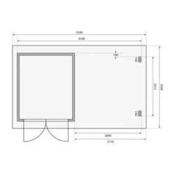 KARIBU Gartenhaus Bastrup4 , Naturbelassen, Fichtenholz 28mm, 554,5 X 297 X 222 Cm, Pultdach, Anbau 3m Mit Rückwand 15 KARIBU Gartenhaus Bastrup4 , Naturbelassen, Fichtenholz 28mm, 554,5 X 297 X 222 Cm, Pultdach, Anbau 3m Mit Rückwand -Günstiges Garten Perle Geschäft 30566 5 06.jpg