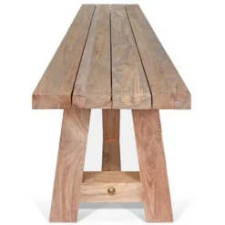 OUTFLEXX Gartenbank XXL, Natur, Recyceltes FSC®-Teakholz, 220x40cm, Rustikal Gebürstet -Günstiges Garten Perle Geschäft 3 15865.jpg