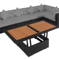 OUTFLEXX Loungemöbel-Set Polyrattan, Schwarz, Für 5 Personen, Inkl. Loungetisch, Wasserfeste Kissenbox 9 OUTFLEXX Loungemöbel-Set Polyrattan, Schwarz, Für 5 Personen, Inkl. Loungetisch, Wasserfeste Kissenbox -Günstiges Garten Perle Geschäft 3 1714 BOX D.jpg