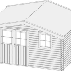 KARIBU Gartenhaus Felsenau, Fichtenholz 40 Mm, Naturbelassen 5 KARIBU Gartenhaus Felsenau, Fichtenholz 40 Mm, Naturbelassen -Günstiges Garten Perle Geschäft 3 18044 4.jpg