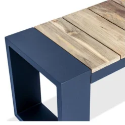 OUTFLEXX Kona Bank, Dark Grey/natur, Alu/recycled FSC®-Teak, 240x40x45cm, Rustikal Gebürstet, U-Gestell -Günstiges Garten Perle Geschäft 3 20327.jpg