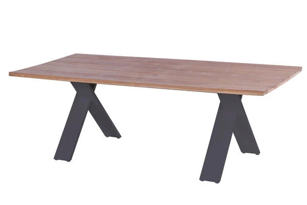 HARTMAN Xanadu / Da Vinci Sitzgruppe, Xerix/anthrazit, Alu/Teakholz, 6 Diningsessel, 2 Multipos, 220x100cm 3 HARTMAN Xanadu / Da Vinci Sitzgruppe, Xerix/anthrazit, Alu/Teakholz, 6 Diningsessel, 2 Multipos, 220x100cm – Bild 3