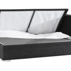 OUTFLEXX 2-Sitzer Ecksofa, Schwarz, Polyrattan, 145x85x70cm, Armlehne Links, Wasserfeste Kissenbox 7 OUTFLEXX 2-Sitzer Ecksofa, Schwarz, Polyrattan, 145x85x70cm, Armlehne Links, Wasserfeste Kissenbox -Günstiges Garten Perle Geschäft 3 2392 3 BOX.jpg