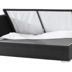 OUTFLEXX 2-Sitzer Ecksofa, Schwarz, Polyrattan, 145x85x70cm, Armlehne Rechts, Wasserfeste Kissenbox 7 OUTFLEXX 2-Sitzer Ecksofa, Schwarz, Polyrattan, 145x85x70cm, Armlehne Rechts, Wasserfeste Kissenbox -Günstiges Garten Perle Geschäft 3 2392 4 BOX.jpg