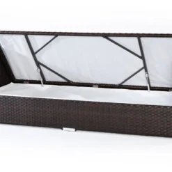 OUTFLEXX 3-Sitzer Sofa, Braun, Polyrattan,210x85x70cm, Inkl. Polster + Wasserfeste Kissenbox 6 OUTFLEXX 3-Sitzer Sofa, Braun, Polyrattan,210x85x70cm, Inkl. Polster + Wasserfeste Kissenbox -Günstiges Garten Perle Geschäft 3 2393 1 BOX.jpg