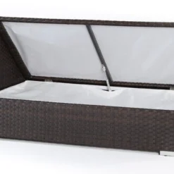 OUTFLEXX 2-Sitzer Ecksofa, Braun, Polyrattan, 145x85x70cm, Armlehne Re, Inkl. Kissen, Wasserfeste Kissenbox 6 OUTFLEXX 2-Sitzer Ecksofa, Braun, Polyrattan, 145x85x70cm, Armlehne Re, Inkl. Kissen, Wasserfeste Kissenbox -Günstiges Garten Perle Geschäft 3 2393 4 BOX.jpg