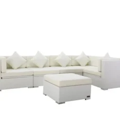 OUTFLEXX Loungemöbel Polyrattan, Weiß, Für 5 Personen, Inkl. Kaffeetisch, Wasserfeste Kissenbox 9 OUTFLEXX Loungemöbel Polyrattan, Weiß, Für 5 Personen, Inkl. Kaffeetisch, Wasserfeste Kissenbox -Günstiges Garten Perle Geschäft 3 7175 BOX B.jpg