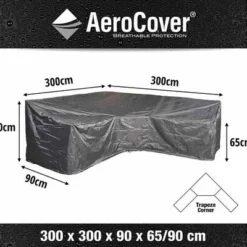 AeroCover Schutzhülle In L-Form Für Lounge Sets, Mit Trapez-Ecke, 300 X 300 X 90 X 65/90 Cm -Günstiges Garten Perle Geschäft 4 13016.jpg