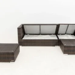 OUTFLEXX Loungemöbel-Set, Braun Marmoriert, 5 Pers, Polyrattan, Wasserfeste Kissenbox 21 OUTFLEXX Loungemöbel-Set, Braun Marmoriert, 5 Pers, Polyrattan, Wasserfeste Kissenbox -Günstiges Garten Perle Geschäft 4 16068 BOX A.jpg