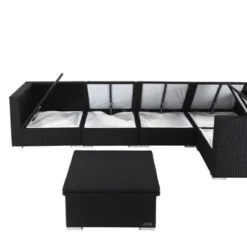 OUTFLEXX Loungemöbel-Set Polyrattan, Schwarz, Für 5 Personen, Inkl. Loungetisch, Wasserfeste Kissenbox 10 OUTFLEXX Loungemöbel-Set Polyrattan, Schwarz, Für 5 Personen, Inkl. Loungetisch, Wasserfeste Kissenbox -Günstiges Garten Perle Geschäft 4 1714 BOX D.jpg