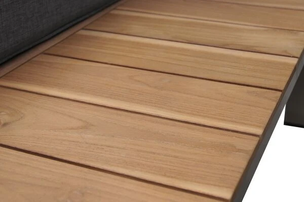 OUTFLEXX 2-Sitzer Sofa, Silber/grau, Edelstahl/FSC-Teakholz/Textil, 168 X 79 X 64 Cm 4 OUTFLEXX 2-Sitzer Sofa, Silber/grau, Edelstahl/FSC-Teakholz/Textil, 168 X 79 X 64 Cm – Bild 4