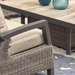 SIENA GARDEN Corido 2-Sitzer Sofa, Charcoal, Alu / Gardino®-Geflecht, 136x83x88 Cm, Armlehne Links -Günstiges Garten Perle Geschäft 4 20190.jpg