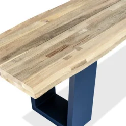 OUTFLEXX Bank, Dark Grey/natur, Alu/recycled FSC®-Teak, 240x100x45cm, Mit Baumkante -Günstiges Garten Perle Geschäft 4 20317.jpg