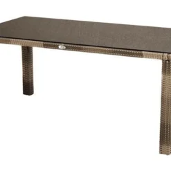 Ploß Rabida Sitzgruppe, Champagner-meliert, Polyrattan, Tisch 170 X 90 Cm, 4 Stapelsessel, Glasplatte In Steinoptik -Günstiges Garten Perle Geschäft 4 21072.jpg