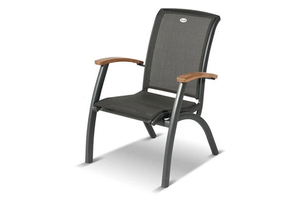 HARTMAN Xanadu / Da Vinci Sitzgruppe, Xerix/anthrazit, Alu/Teakholz, 6 Diningsessel, 2 Multipos, 220x100cm 4 HARTMAN Xanadu / Da Vinci Sitzgruppe, Xerix/anthrazit, Alu/Teakholz, 6 Diningsessel, 2 Multipos, 220x100cm – Bild 4