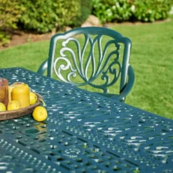 HARTMAN Amalfi Esstischgarnitur, Dunkelgrün, Alu-Guss, 6 Diningsessel, Inkl. Polster, 214x112 Cm 17 HARTMAN Amalfi Esstischgarnitur, Dunkelgrün, Alu-Guss, 6 Diningsessel, Inkl. Polster, 214x112 Cm -Günstiges Garten Perle Geschäft 4 21183.jpg