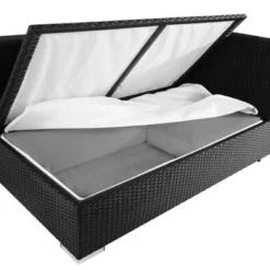 OUTFLEXX 2-Sitzer Ecksofa, Schwarz, Polyrattan, 145x85x70cm, Armlehne Links, Wasserfeste Kissenbox 8 OUTFLEXX 2-Sitzer Ecksofa, Schwarz, Polyrattan, 145x85x70cm, Armlehne Links, Wasserfeste Kissenbox -Günstiges Garten Perle Geschäft 4 2392 3 BOX.jpg