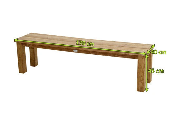 Dreisitzer Laredo Aus Gebürstetem Teakholz Von Ploß, 170x40 Cm 5 Dreisitzer Laredo Aus Gebürstetem Teakholz Von Ploß, 170x40 Cm – Bild 5